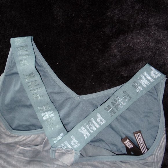 Teal Green PINK Sport by Victoria's Secret Sports Bra Sz L - Picture 6 of 6